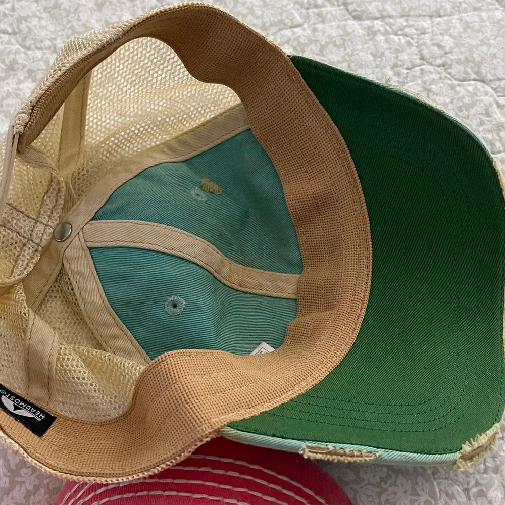 Two Adjustable Distressed Caps - Picture 6 of 9